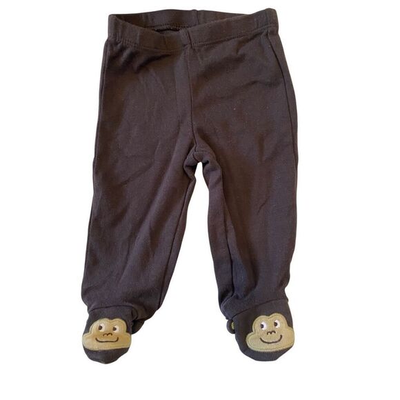 Lot of 4 Carters Monkey Baby Hat Pants Zip Up Hoodie One Piece 3 Months - Picture 4 of 10